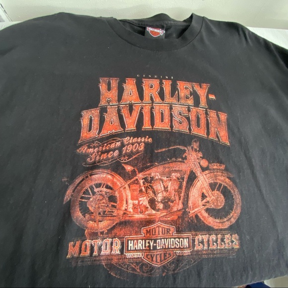 Genuine Harley Davidson American Classic Motorcycles Rummel Durham NC Tee Shirt - Picture 8 of 10